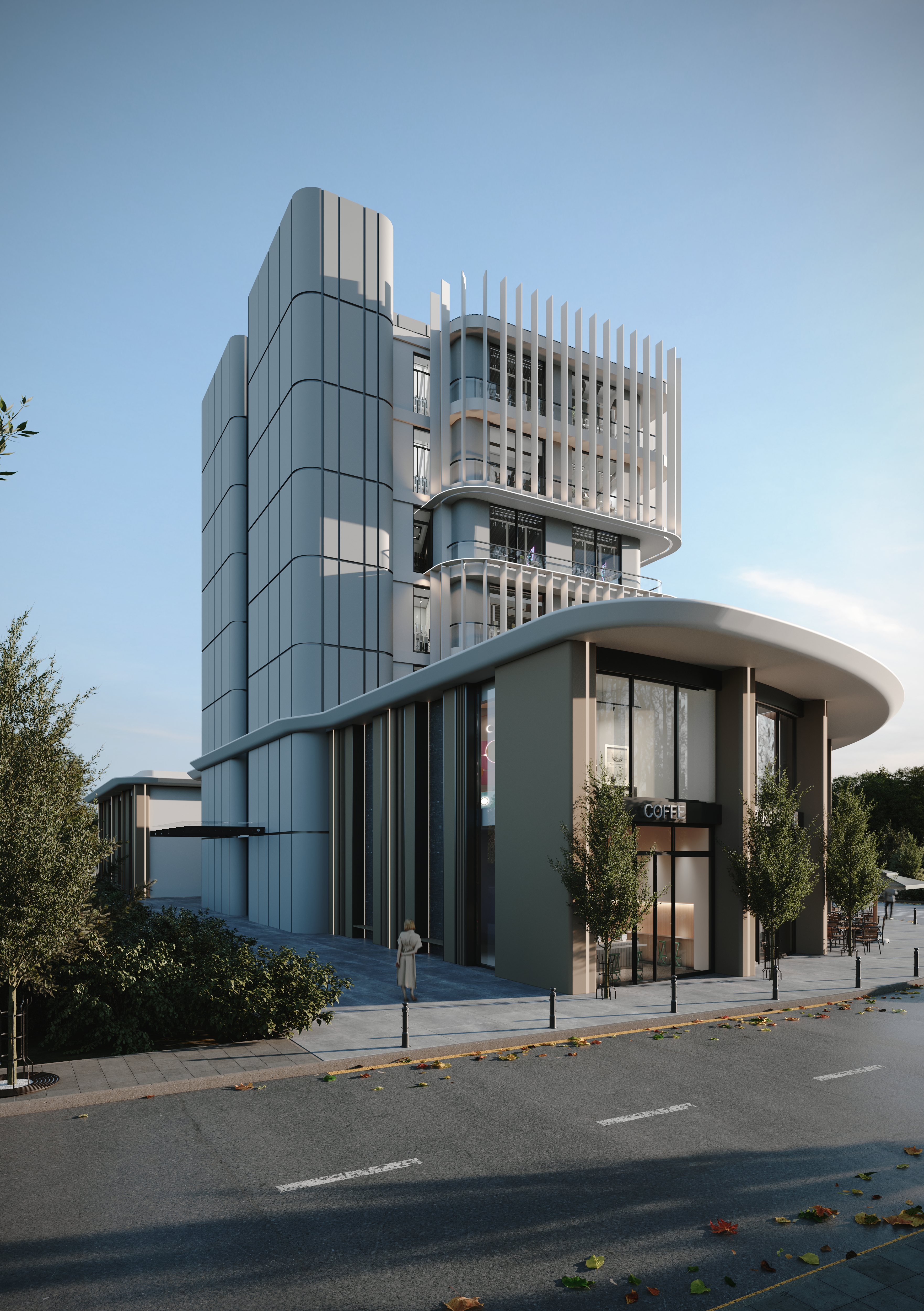 UBB Mersin Pektaş Konut Projesi - Çok Katlı Rezidans & Çevre Tasarımı Render